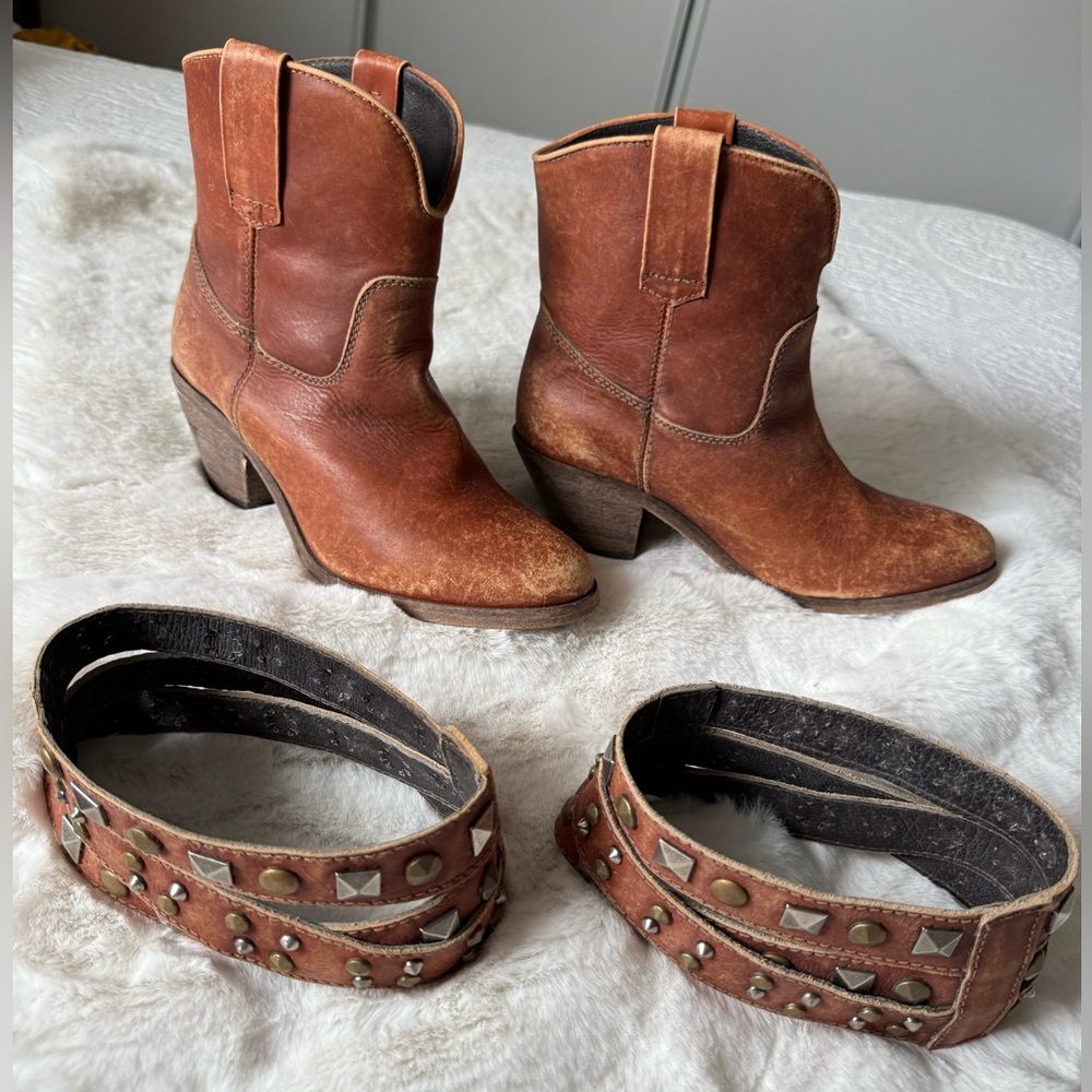 Corral Boots with accessory ankle wrap sz 10❤️‍🔥 - Picture 9 of 15